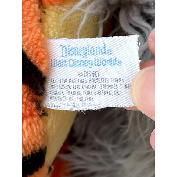 Disney Tigger Seated Plush Doll Stuffed Animal 12" Seated Smiling Tilted Head - Picture 10 of 10